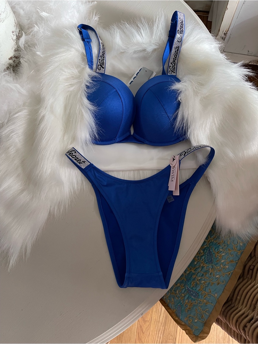 Victoria's Secret Vibrant Blue Bikini top & bottom